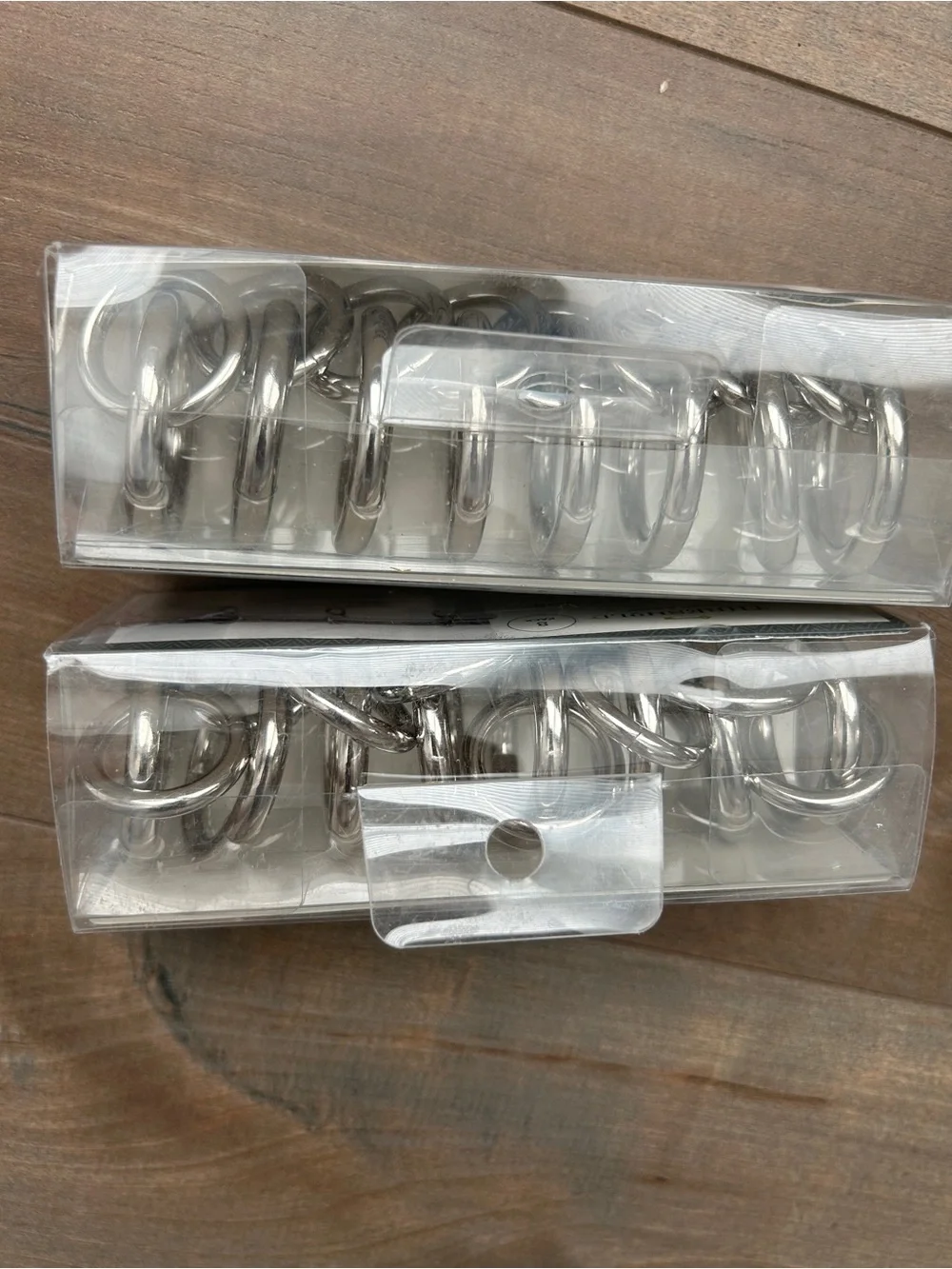 NWT Threshold Brushed Nickel Round Curtain Rings (2 Packs, 8 Each)